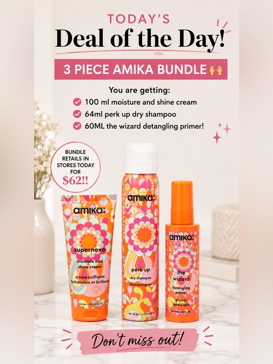 amika Other - amika 3-Piece Hair Care Set BUNDLE! All brand new!